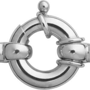 Federring Silber 925/- Ø 18,00mm mit drei Bund und zwei Rollos