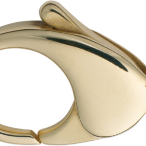 Karabiner gewölbt Gold 333/-Gg 23,00mm gegossen