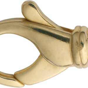 Karabiner gewölbt Gold 585/-Gg 20,00mm gegossen Öse quer