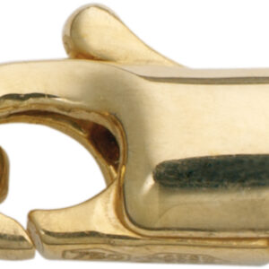 Karabiner rund Gold 585/-Gg 10,00mm für Litze