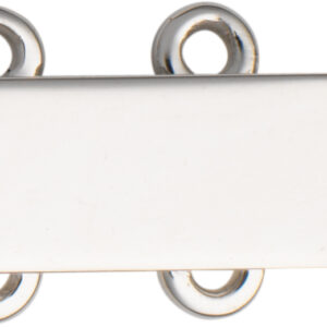 Schmuckschließe 2-reihig Gold 585/-Wg, rechteckig, L 11,00 x B 4,50mm