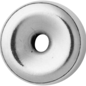 Hohlring Silber 925/- poliert, rund Ø 7,00mm Höhe 3,80mm
