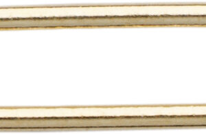 Drahtarmbandsteg Silber 925/- gelb, Außen 12,5mm Innen 11,00mm