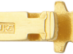 Kastenschnäpper Gold 375/-Gg einreihig, L 5,00 x B 1,70mm