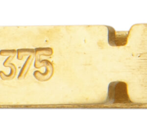 Kastenschnäpper Gold 375/-Gg einreihig, L 9,00 x B 2,35mm