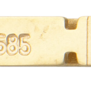 Kastenschnäpper Gold 585/-Gg einreihig, L 9,00 x B 2,35mm
