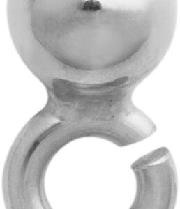 Kapsel Silber 925/- Außen Ø 3,50mm mit großer Öse, offen