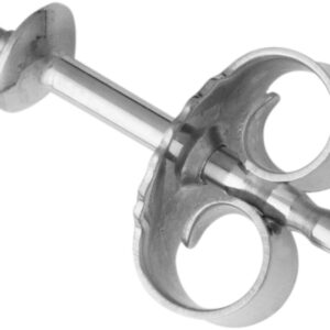 Ohrstecker mit Perlschale Ø  3,00mm Ohrmutter gestanzte Ausführung Gold 585/-Wg