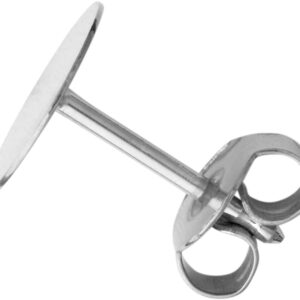 Ohrstecker mit Platte Ø  8,00mm Silber 925/-