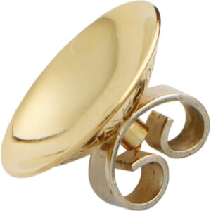 Ohrmutter Gold 585/-Gg mit gewölbter Platte Ø 10,00mm