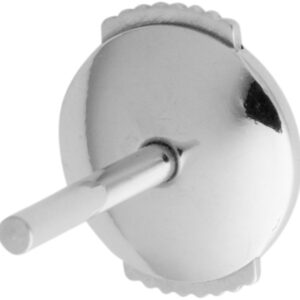 Ohrmutter Silber 925/- weiß mit zwei Drückern Ø 7,00mm