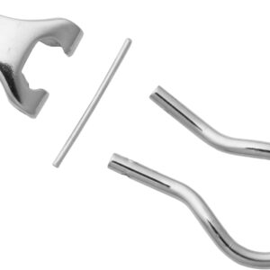 Ohrclip-Mechanik Silber 925/- mit gegossenen Böckchen Höhe 9,00mm Bügellänge 14,50mm