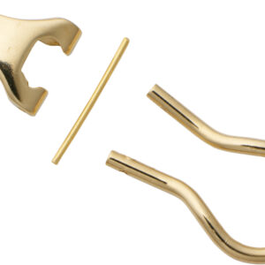 Ohrclip-Mechanik Gold 585/-Gg mit gegossenen Böckchen Höhe 9,00mm Bügellänge 14,50mm