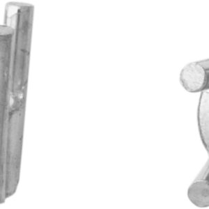 Chaton konisch Gold 585/-Wg Ø 2,80mm , Höhe 4,70mm mit 4 Stotzen, kurz