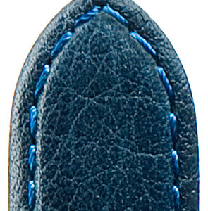 Lederband Siena 18mm dunkelblau mit leichtem abgenähtem Wulst
