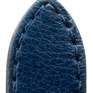 Lederband Derby 14mm dunkelblau genäht