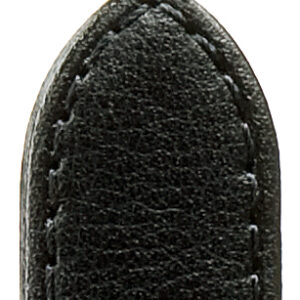 Lederband Derby 16mm schwarz genäht