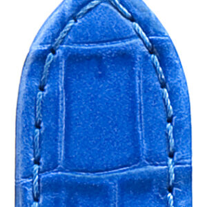 Lederband Bali 18mm mittelblau mit eleganter Louisianaprägung