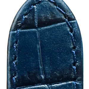 Lederband Bali 16mm dunkelblau mit eleganter Louisianaprägung