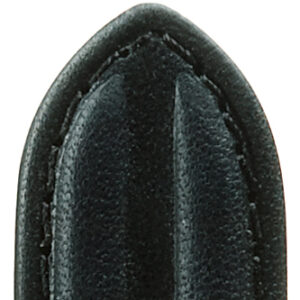 Lederband Dakar Sattelleder 20mm schwarz mit Doppelwulst