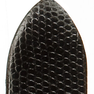 Lederband Java 18mm schwarz mit eleganter Eidechsprägung