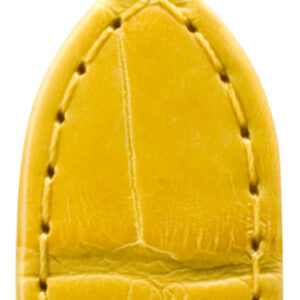 Lederband Alligator Louisiana 20mm gelb