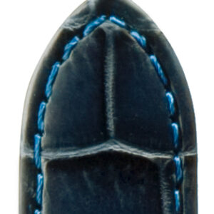 Lederband Alligator Louisiana 19mm dunkelblau
