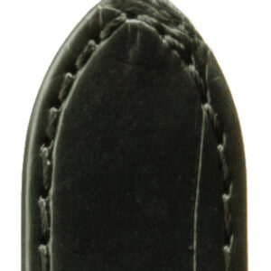 Lederband Alligator Imitation 14mm schwarz