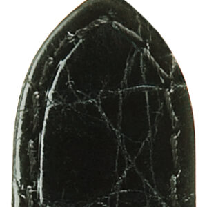 Lederband Kroko Imitation 18mm schwarz