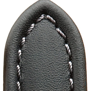 Lederband Anfibio Polo Waterproof 22mm schwarz stark gewulst