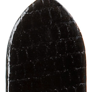 Lederband Eidechse Klassik 20mm schwarz, extra lang glatt, glänzend