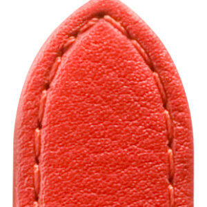 Lederband Kalb genäht Waterproof 12mm rot