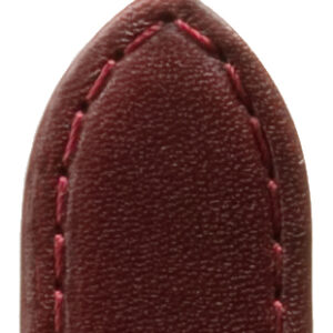 Lederband Kalb genäht Waterproof 16mm bordeaux