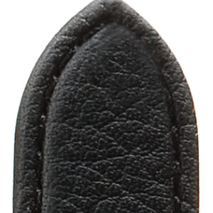 Lederband Echtleder Sport genäht 22mm schwarz