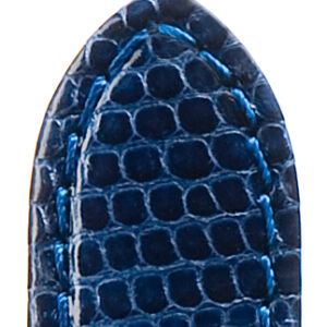 Lederband Eidechse genäht 12mm dunkelblau