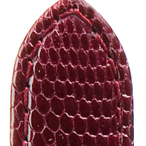 Lederband Eidechse genäht 20mm bordeaux