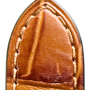 Lederband Caracas 12mm mittelbraun in flacher Alligatoroptik