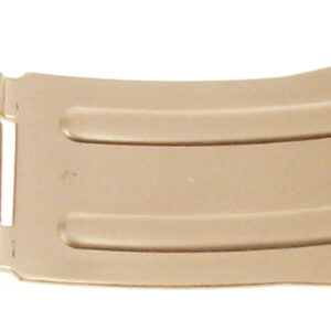 Faltschließe Edelstahl 14mm, Ansatz 8mm gelb mattiert