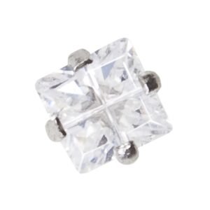 Erstohrstecker System 75 Gold 585/- WG Zirkonia Studex