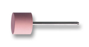 Silikonpolierer Walze, rosa (extra fein), montiert