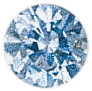 Spinell, Synthese Ø 5,00mm aquamarinfarben