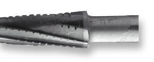 HM-Walzenfräser, grobe Verzahnung, konisch, mit Querhieb Ø 0,8 mm