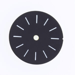 Zifferblatt FHF 69-21 schwarz* Ø 19,5 weiße Balken