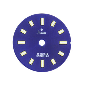 AS 1977 Zifferblatt* Ø 15,5 blau/Indexe weiß