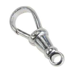 Karabiner rund Silber 925/- 21,00mm mit feststehener Öse