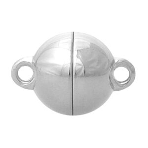 Magnetschließe Langer Kugel 925/- pol. Ø 8,0mm