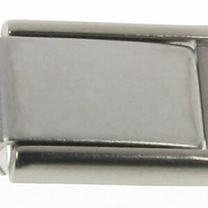 Zugglied Silber 925/- 5,0/3,0 mm, Länge 10 mm weiß poliert