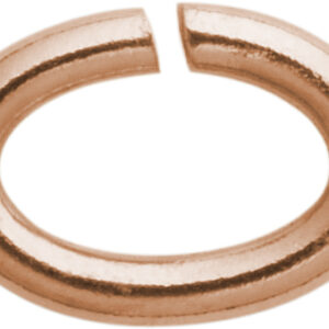 Bindering oval Edelstahl/rosé 4,00 x 3,00, Stärke 0,80mm
