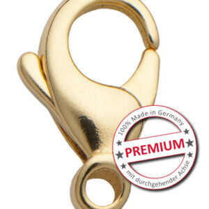 Karabiner gewölbt Gold 333/-Gg 11,00mm gegossen - Premium