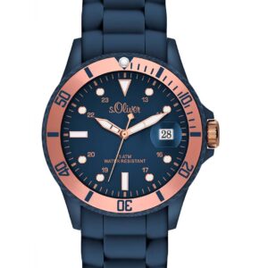 s.Oliver Silikonband blau SO-2553-PQ